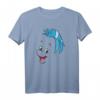 HapFrog The Little Mermaid Flounder Big Face T-Shirt – Vintage Disney Mermaid Geschenk für Männer, Frauen, Kinder und Jugendliche