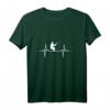 Angler Fischen Angeln Sprüche Vatertag Papa Herzschlag Langarmshirt – Perfektes Geschenk für Fischer, Angler & Opa zu Geburtstag, Weihnachten & Vatertag