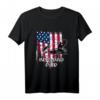 Fisch-Motiv Papa T-Shirt für Vatertag & Geburtstag – Angeln Vater Geschenk mit American Flag Design