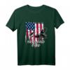 Fisch-Motiv Papa T-Shirt für Vatertag & Geburtstag – Angeln Vater Geschenk mit American Flag Design