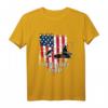 Fisch-Motiv Papa T-Shirt für Vatertag & Geburtstag – Angeln Vater Geschenk mit American Flag Design