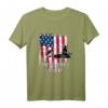 Fisch-Motiv Papa T-Shirt für Vatertag & Geburtstag – Angeln Vater Geschenk mit American Flag Design