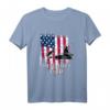 Fisch-Motiv Papa T-Shirt für Vatertag & Geburtstag – Angeln Vater Geschenk mit American Flag Design