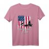 Fisch-Motiv Papa T-Shirt für Vatertag & Geburtstag – Angeln Vater Geschenk mit American Flag Design