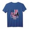 Fisch-Motiv Papa T-Shirt für Vatertag & Geburtstag – Angeln Vater Geschenk mit American Flag Design
