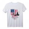 Fisch-Motiv Papa T-Shirt für Vatertag & Geburtstag – Angeln Vater Geschenk mit American Flag Design