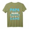HapFrog Papa is my name fishing is my Game T-Shirt – Lustiges Angelmotiv für Anglerpapa zum Geburtstag