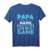 HapFrog Papa is my name fishing is my Game T-Shirt – Lustiges Angelmotiv für Anglerpapa zum Geburtstag