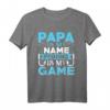 HapFrog Papa is my name fishing is my Game T-Shirt – Lustiges Angelmotiv für Anglerpapa zum Geburtstag