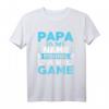 HapFrog Papa is my name fishing is my Game T-Shirt – Lustiges Angelmotiv für Anglerpapa zum Geburtstag