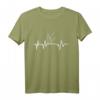 Vater Sohn Herzschlag Angeln Partnerlook T-Shirt – Perfektes Geschenk zum Vatertag, Geburtstag & Weihnachten für Angler-Väter und Söhne