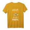 Herren Angeln Papa Vatertag Karpfen Angler T-Shirt – Das coole Geschenk für Fischer und Angler zum Vatertag und Geburtstag