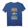 Herren Angeln Papa Vatertag Karpfen Angler T-Shirt – Das coole Geschenk für Fischer und Angler zum Vatertag und Geburtstag