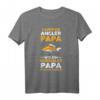 Herren Angeln Papa Vatertag Karpfen Angler T-Shirt – Das coole Geschenk für Fischer und Angler zum Vatertag und Geburtstag