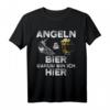 Lustiges Angler T-Shirt mit Fisch und Bier Motiv - Perfektes Geschenk für Fischer und Angler, ideal für Angelausflüge und Wochenendfischen