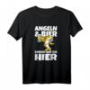 Herren Angeln und Bier - Lustiges Fischer Petri Heil T-Shirt für Hobbyangler, Freunde & Familie