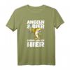 Herren Angeln und Bier - Lustiges Fischer Petri Heil T-Shirt für Hobbyangler, Freunde & Familie