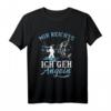 Mir reichts ich geh Angeln T-Shirt - Lustiges Angler Motiv für Fischer, Hobbyangler & als Geschenk zum Vatertag & Geburtstag
