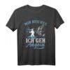 Mir reichts ich geh Angeln T-Shirt - Lustiges Angler Motiv für Fischer, Hobbyangler & als Geschenk zum Vatertag & Geburtstag