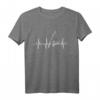 Angeln Herzschlag T-Shirt für Angler und Fischer – Lustiges Geschenk für Hobby-Fischer und Angler