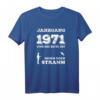 Jahrgang 1971 Geburtstag Angler T-Shirt mit lustigem Spruch – Für Fischer, Fliegenfischer & Anglerfans