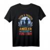 Angler Tochter und Vater Spruch Fischen Vatertag Geschenk T-Shirt – Perfekt für Angelausflüge, Weihnachten & Geburtstage