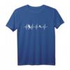 Herzfrequenz Angeln Fischen Männer Fischer Angler T-Shirt – Perfektes Geschenk für Angler, Fischer, Papa und Hobby-Enthusiasten
