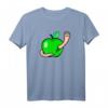 Wurm im Apfel T-Shirt – Lustige Geschenkidee für Geburtstag & Weihnachten, Tier- und Fruchtmotiv für Damen & Herren