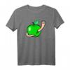 Wurm im Apfel T-Shirt – Lustige Geschenkidee für Geburtstag & Weihnachten, Tier- und Fruchtmotiv für Damen & Herren