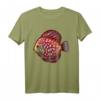 Diskus Shirt - Aquarium Diskusfisch Buntbarsch Geschenk für Aquarianer, Fischliebhaber & Zierfischfans, perfekt für Weihnachten, Geburtstag & Jahrestag