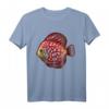 Diskus Shirt - Aquarium Diskusfisch Buntbarsch Geschenk für Aquarianer, Fischliebhaber & Zierfischfans, perfekt für Weihnachten, Geburtstag & Jahrestag