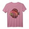 Diskus Shirt - Aquarium Diskusfisch Buntbarsch Geschenk für Aquarianer, Fischliebhaber & Zierfischfans, perfekt für Weihnachten, Geburtstag & Jahrestag