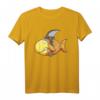 Be Diffenent Goldfisch Hai T-Shirt mit Haiflosse - Lustiges Meerestier Design für Kinder, Damen und Herren, Perfekt als Geschenk für Fisch- und Hai-Fans