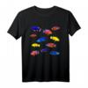 Afrikanische Buntbarsche Aquarium T-Shirt für Züchter & Fischliebhaber – Klassisch geschnitten, doppelt genähter Saum