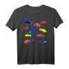Afrikanische Buntbarsche Aquarium T-Shirt für Züchter & Fischliebhaber – Klassisch geschnitten, doppelt genähter Saum