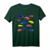Afrikanische Buntbarsche Aquarium T-Shirt für Züchter & Fischliebhaber – Klassisch geschnitten, doppelt genähter Saum