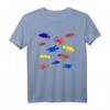 Afrikanische Buntbarsche Aquarium T-Shirt für Züchter & Fischliebhaber – Klassisch geschnitten, doppelt genähter Saum