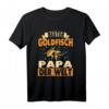 Herren Goldfisch Papa T-Shirt - Für Aquaristik Liebhaber, Teichbesitzer & Fischfreunde, Geschenkidee für Goldfisch Fans