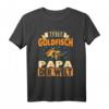 Herren Goldfisch Papa T-Shirt - Für Aquaristik Liebhaber, Teichbesitzer & Fischfreunde, Geschenkidee für Goldfisch Fans