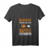 Damen Kaffee Goldfisch T-Shirt mit V-Ausschnitt - Perfekt für Aquaristik Liebhaber und Kaffeemomente