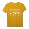 Lustiges Teich & Fisch T-Shirt mit Kaffee, Fischen & Bier Spruch – Perfektes Geschenk für Gartenteich- und Aquaristik-Fans