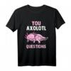 Axolotl Kinder Molch Schwanzlurch Damen T-Shirt - Kawaii Reptilienmotiv für Frauen und Kinder, Geschenkidee für Tierliebhaberinnen
