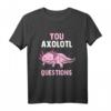 Axolotl Kinder Molch Schwanzlurch Damen T-Shirt - Kawaii Reptilienmotiv für Frauen und Kinder, Geschenkidee für Tierliebhaberinnen