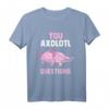 Axolotl Kinder Molch Schwanzlurch Damen T-Shirt - Kawaii Reptilienmotiv für Frauen und Kinder, Geschenkidee für Tierliebhaberinnen