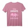 Axolotl Kinder Molch Schwanzlurch Damen T-Shirt - Kawaii Reptilienmotiv für Frauen und Kinder, Geschenkidee für Tierliebhaberinnen