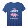 Axolotl Kinder Molch Schwanzlurch Damen T-Shirt - Kawaii Reptilienmotiv für Frauen und Kinder, Geschenkidee für Tierliebhaberinnen