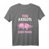 Axolotl Kinder Molch Schwanzlurch Damen T-Shirt - Kawaii Reptilienmotiv für Frauen und Kinder, Geschenkidee für Tierliebhaberinnen