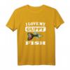 I Love My Guppy Fish T-Shirt zum HapFrog - Klassisch geschnitten, perfekt für Fischliebhaber und Aquarienfans
