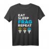 Eat Sleep Frag Repeat Lustiges Korallenriff-Aquarium T-Shirt für Salzwasserliebhaber & Meerwasseraquarien-Fans