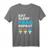 Eat Sleep Frag Repeat Lustiges Korallenriff-Aquarium T-Shirt für Salzwasserliebhaber & Meerwasseraquarien-Fans